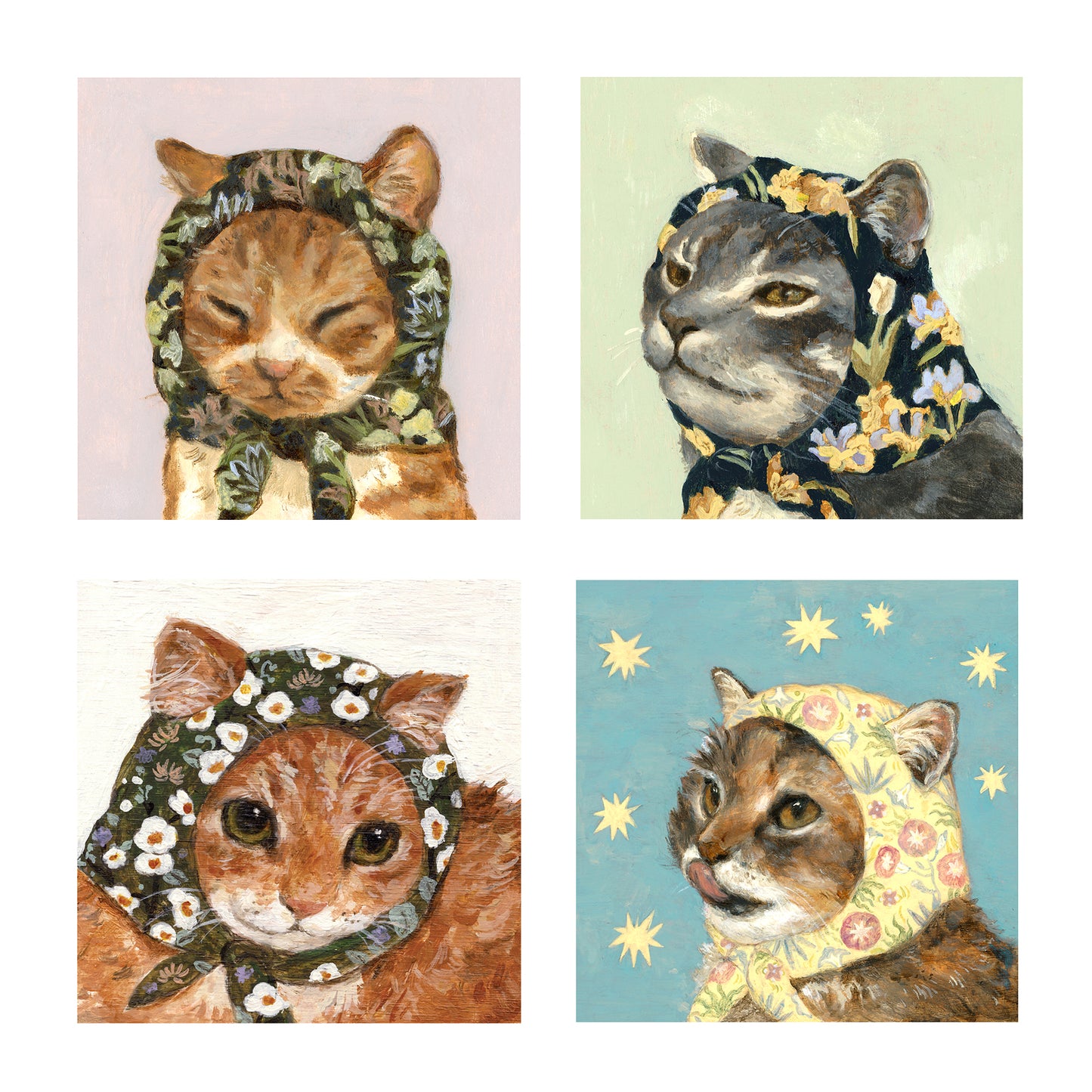 Babushcats Greeting cards - Set Of Eight