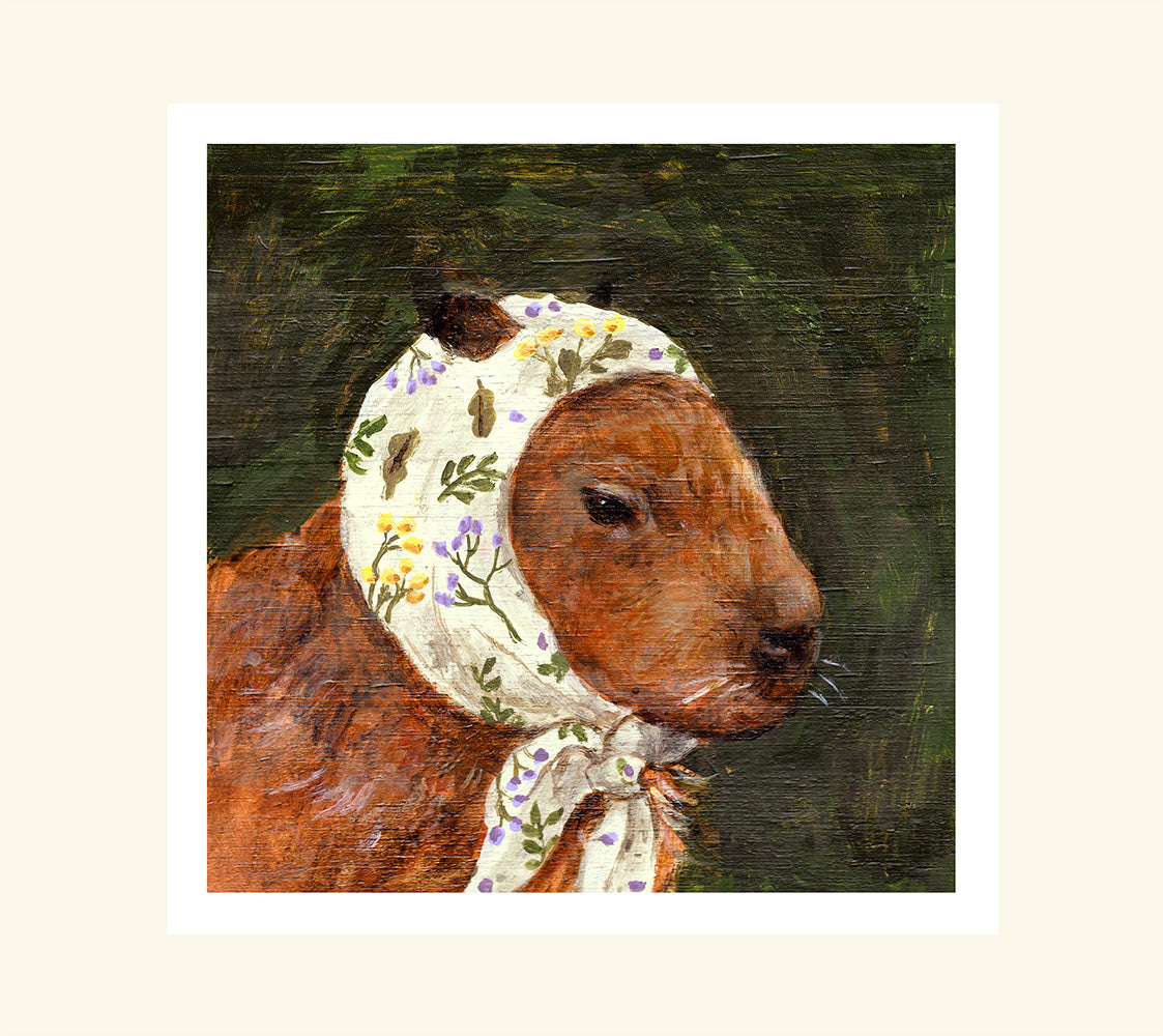 Babushcapybara - Greeting card