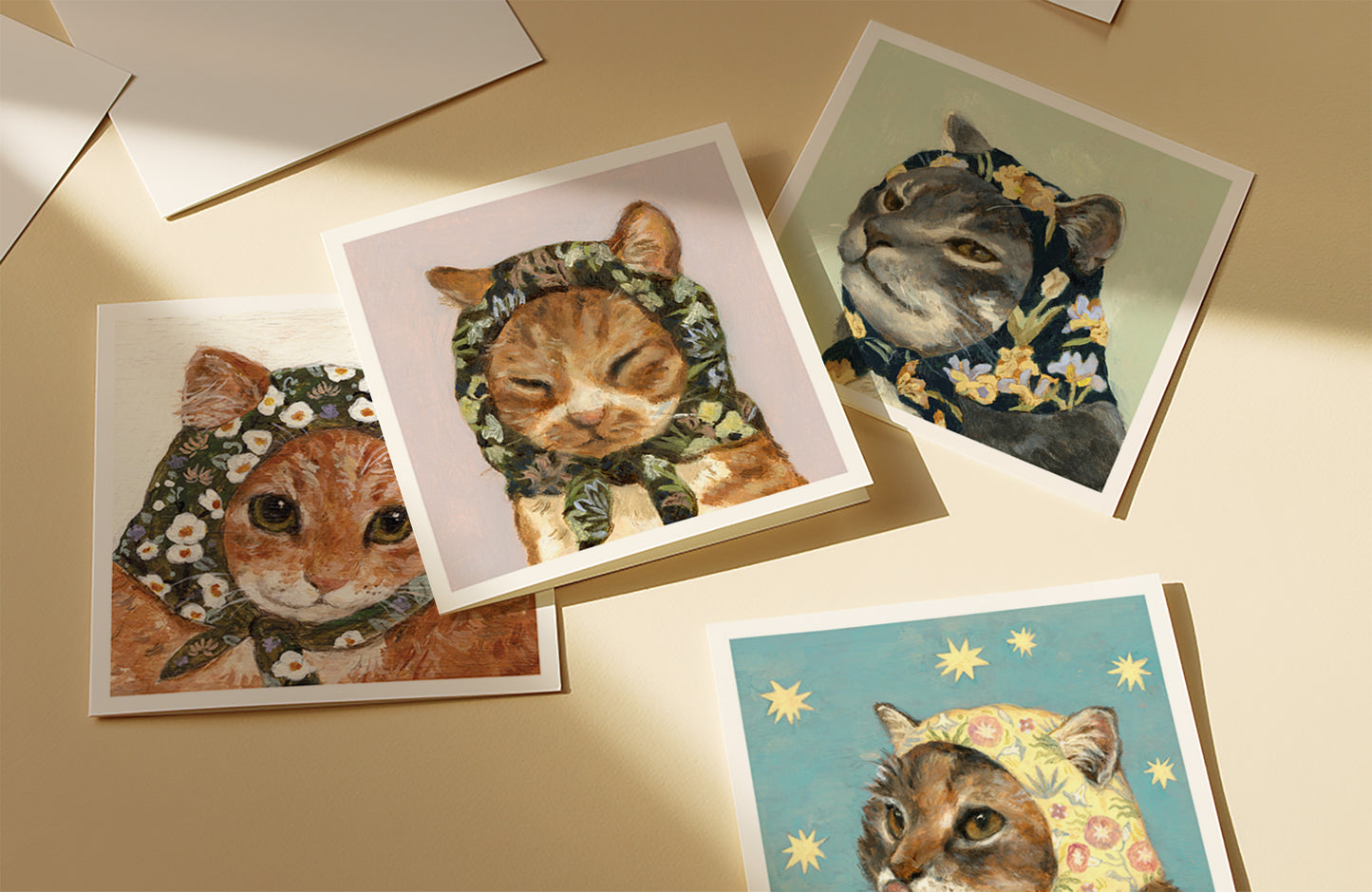 Babushcats Greeting cards - Set Of Eight