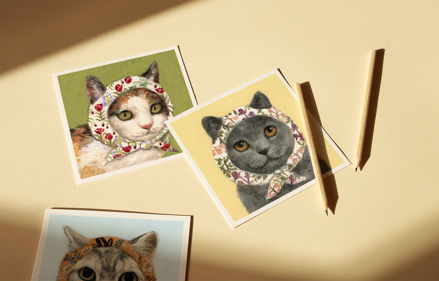 Babushcats Greeting cards - Set Of Eight