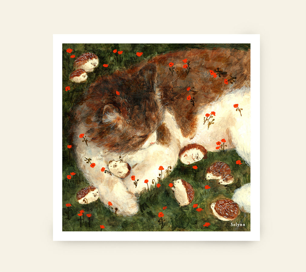 The biggest hedgehog in the village - Greeting Card