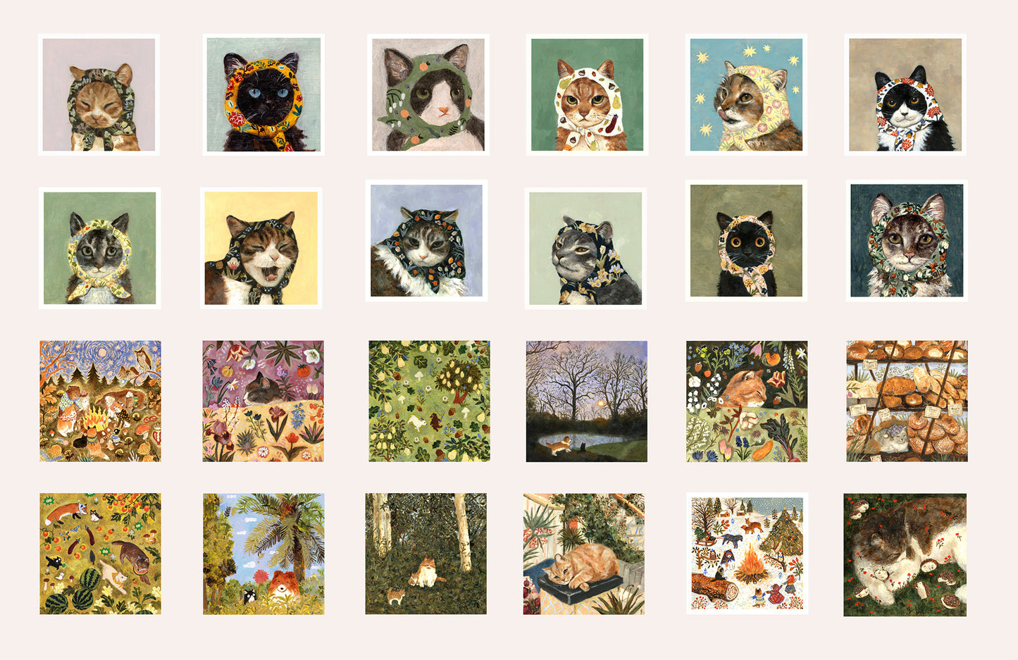 Postcard set of 24