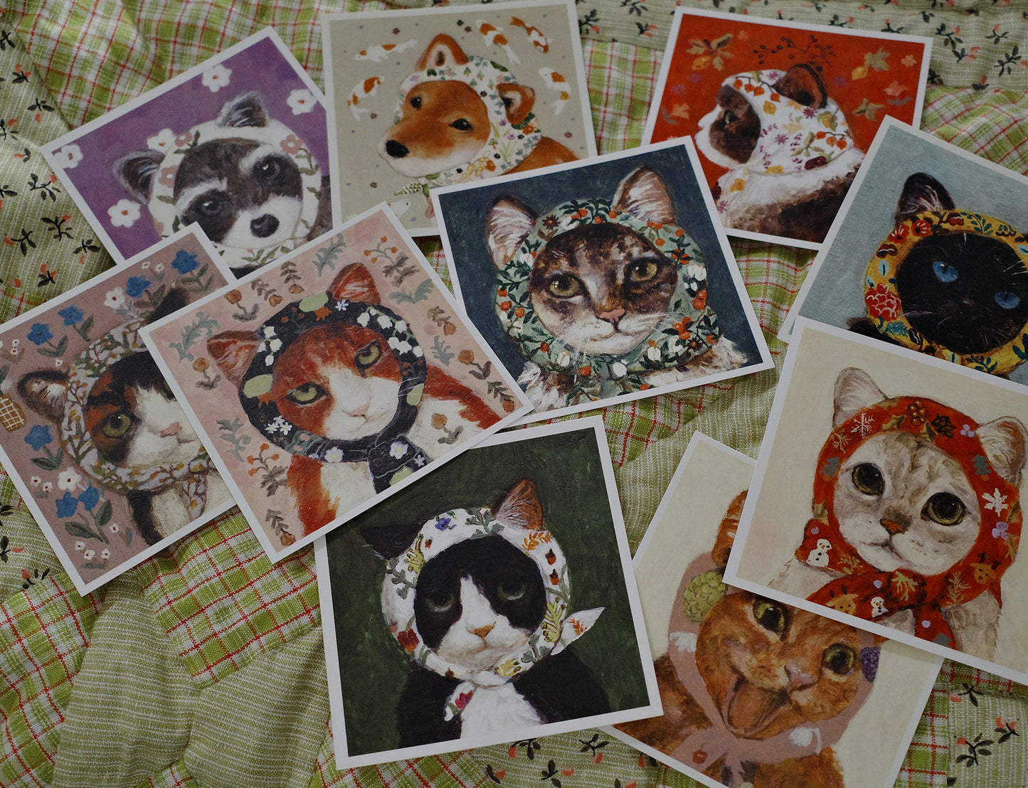 (2) Babushcats postcard set of 24