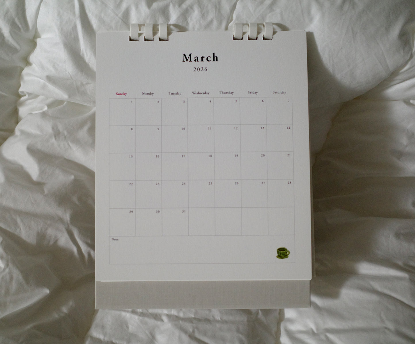 2026 Desktop calendar