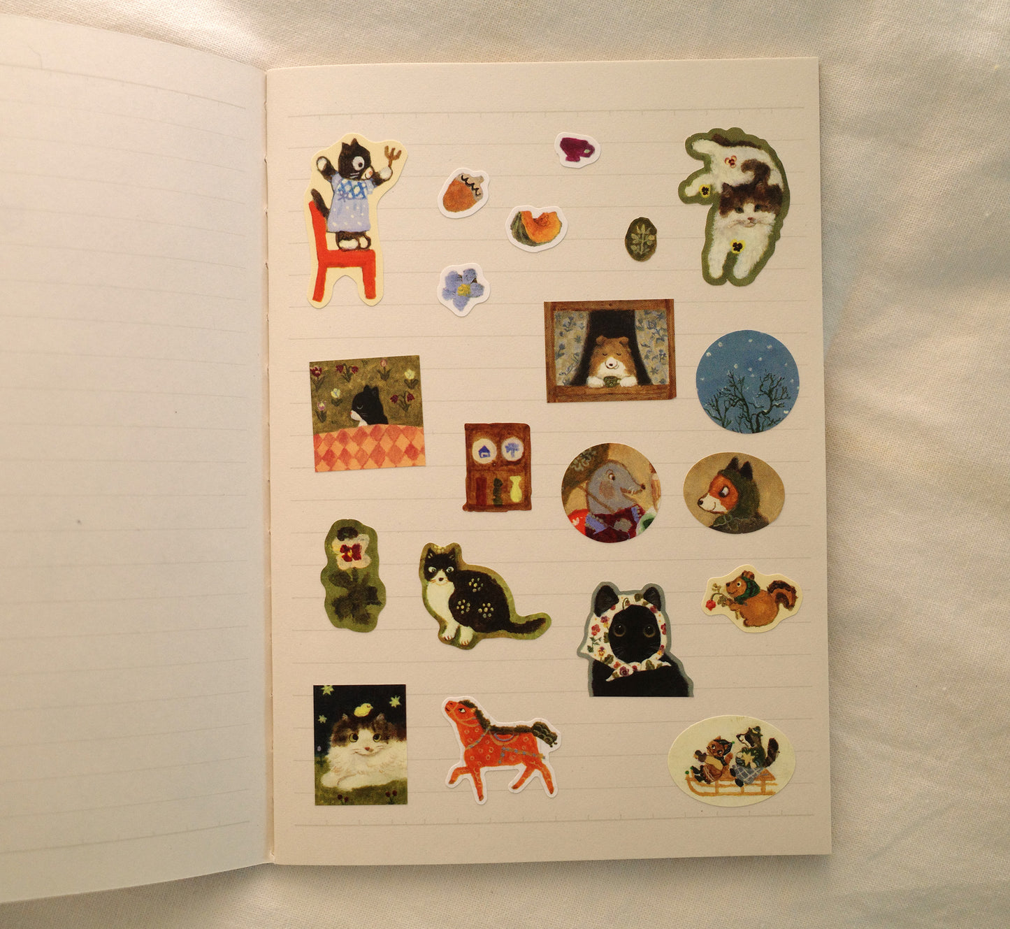 Illustration sticker sheet