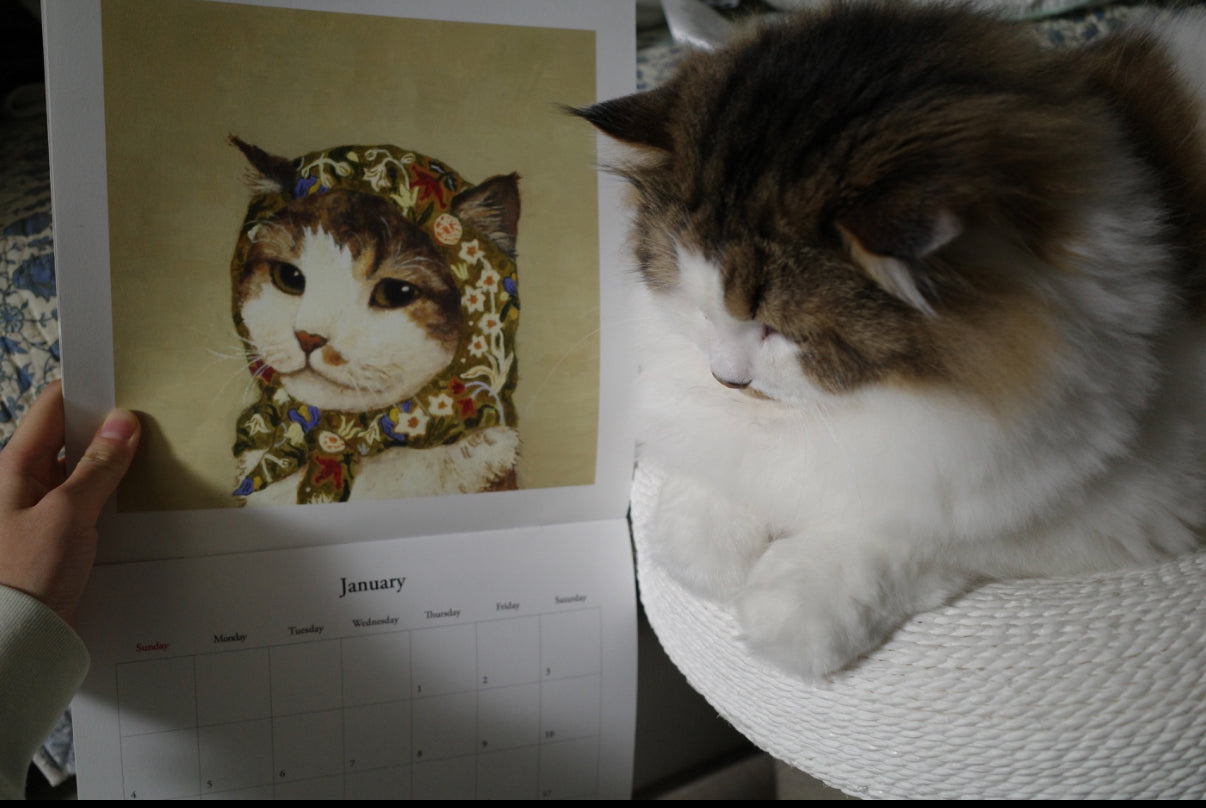 2026 Babushcats wall calendar