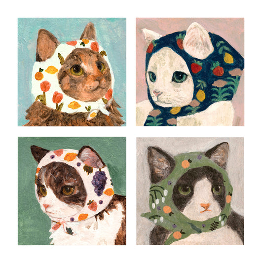Babushcats Greeting cards - Set Of Eight