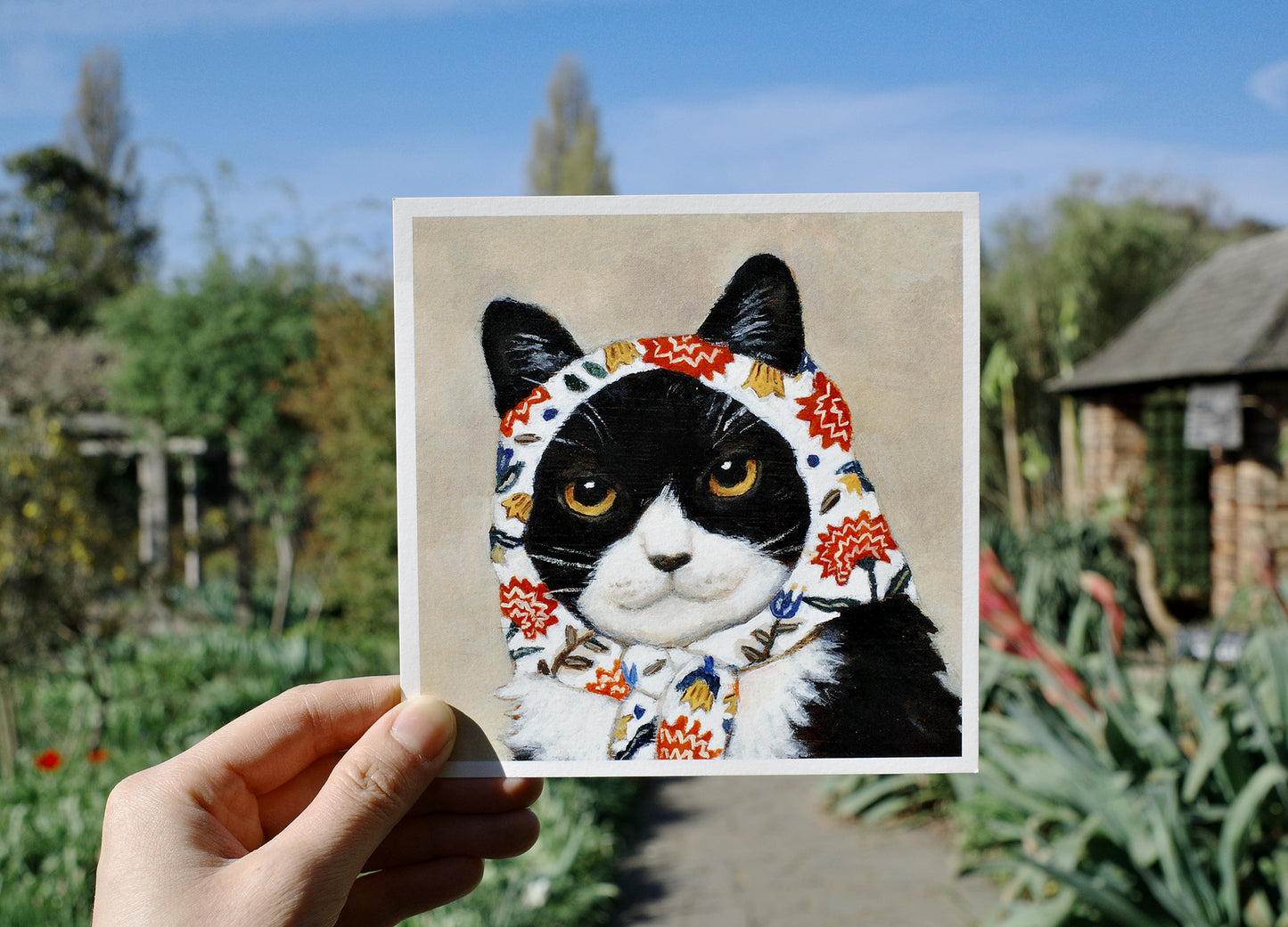 (4) Babushcats postcard set of 24