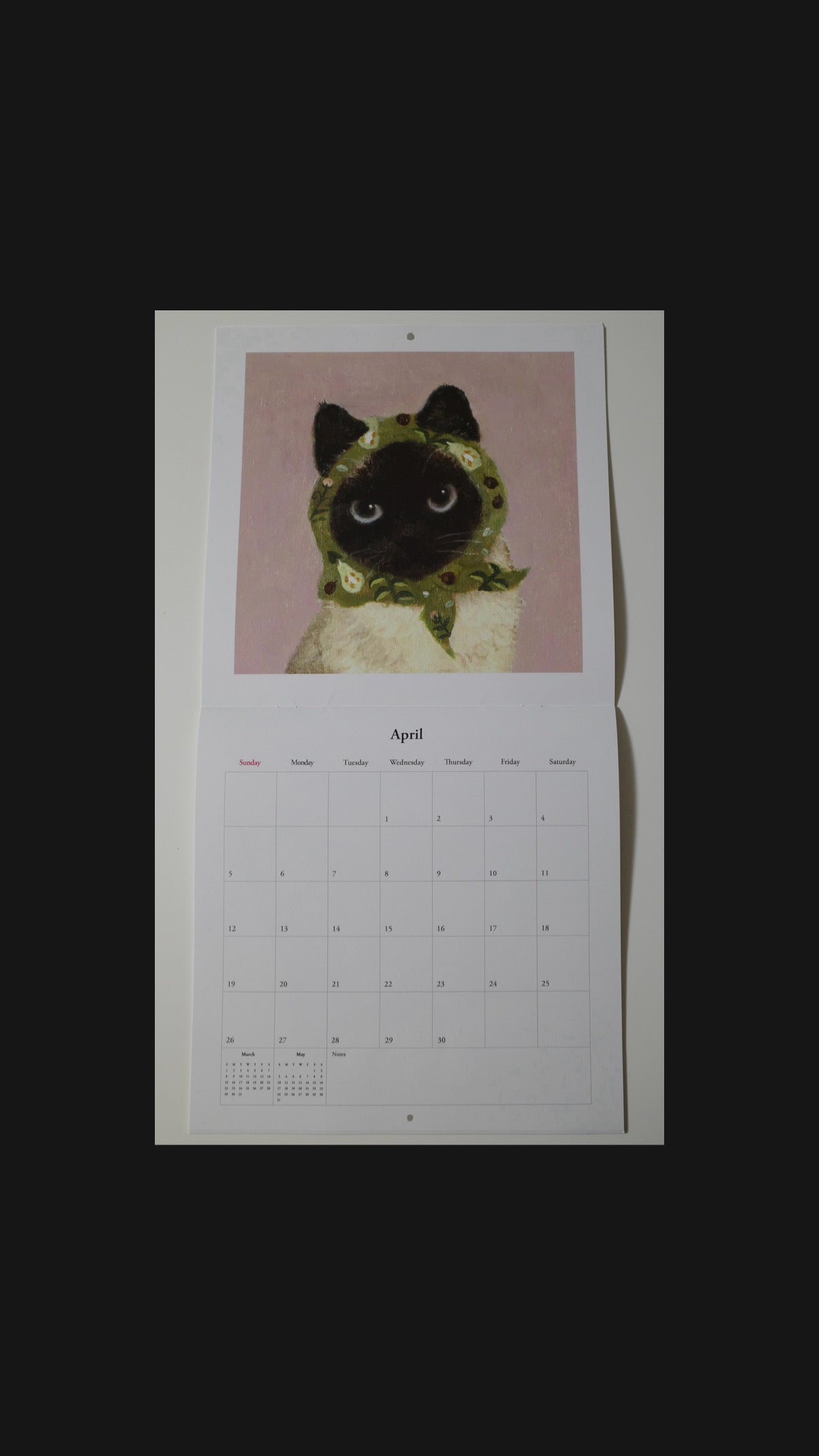 2026 Babushcats wall calendar – Selynn Lee