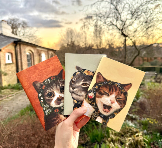 Set of 3 Babushcats Notebooks