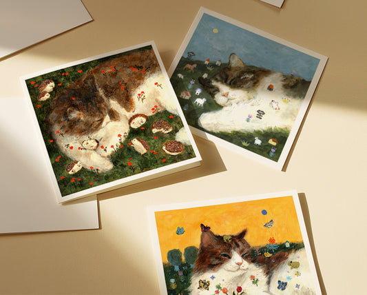 Big cat 9 greeting cards