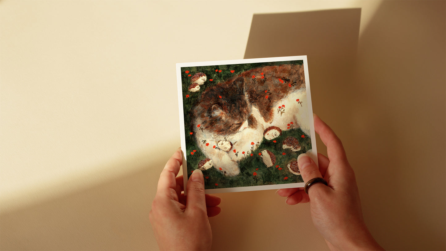 Big cat 9 greeting cards