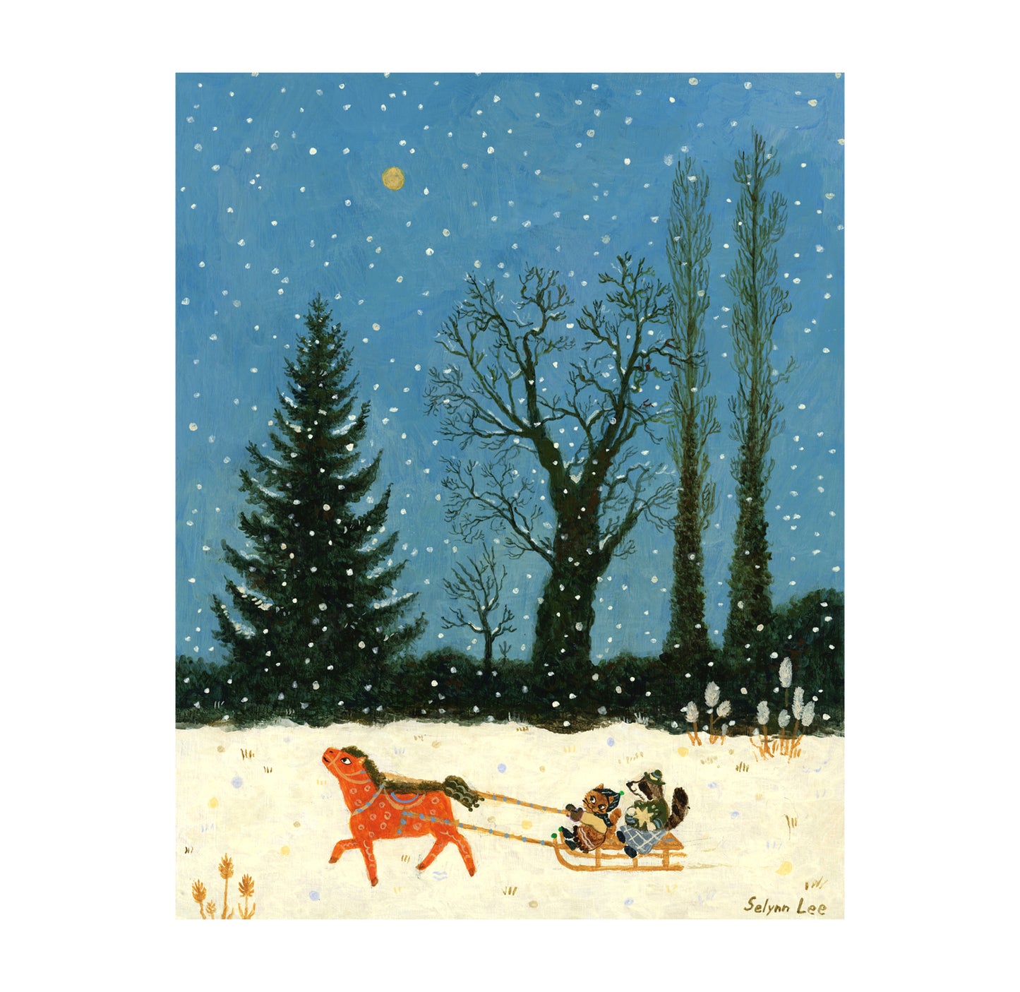 Red Horse, Snowy Winter