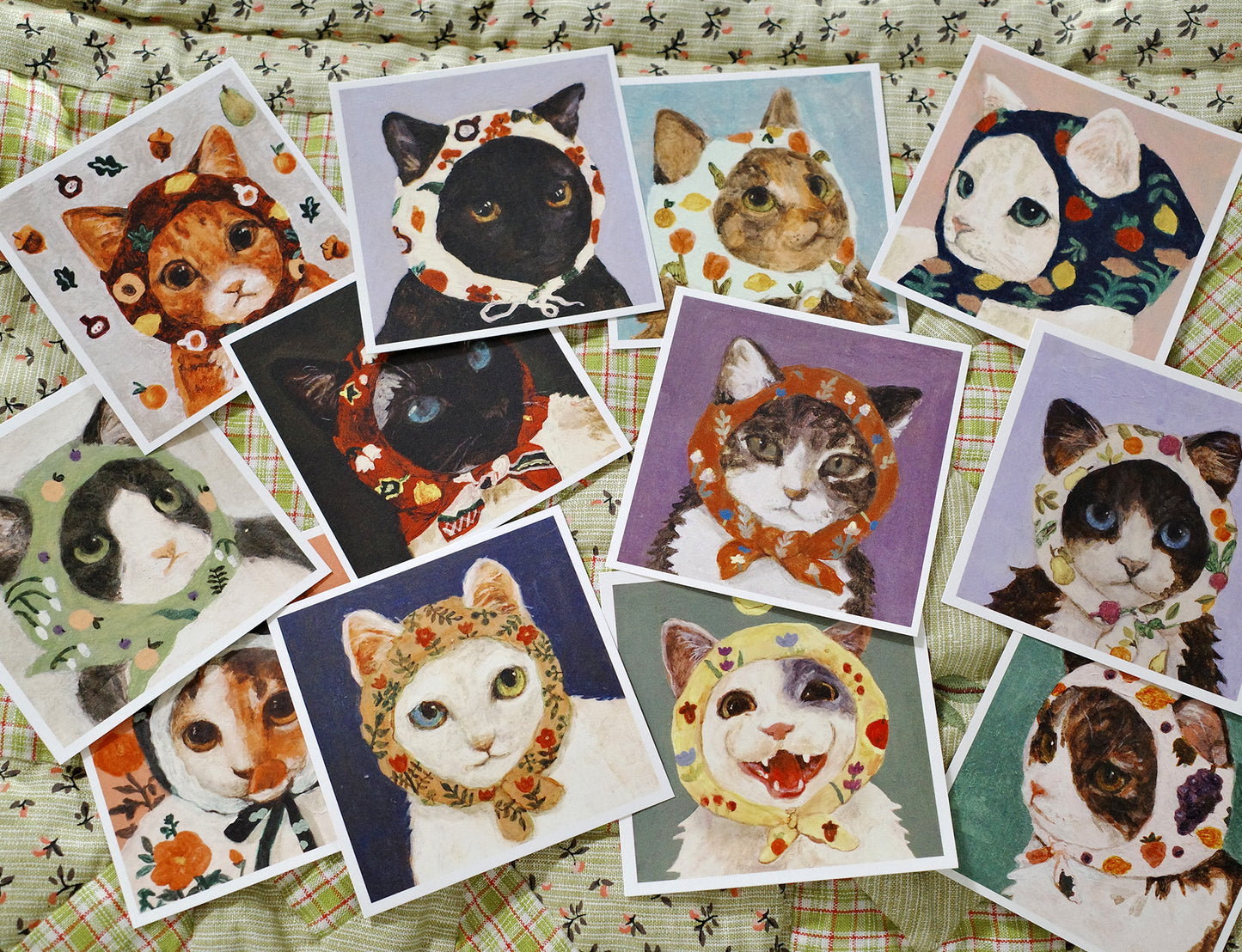 (1) Babushcats postcard set of 24