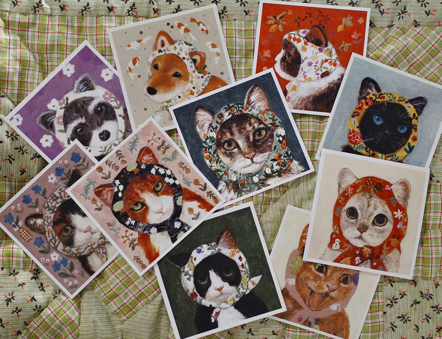 (2) Babushcats postcard set of 24